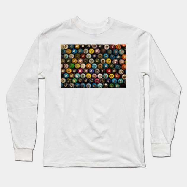 Spray Can and Graffiti Long Sleeve T-Shirt by hsf